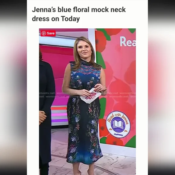 Saloni Sakura Fleur Midi Dress - Picture 6 of 11